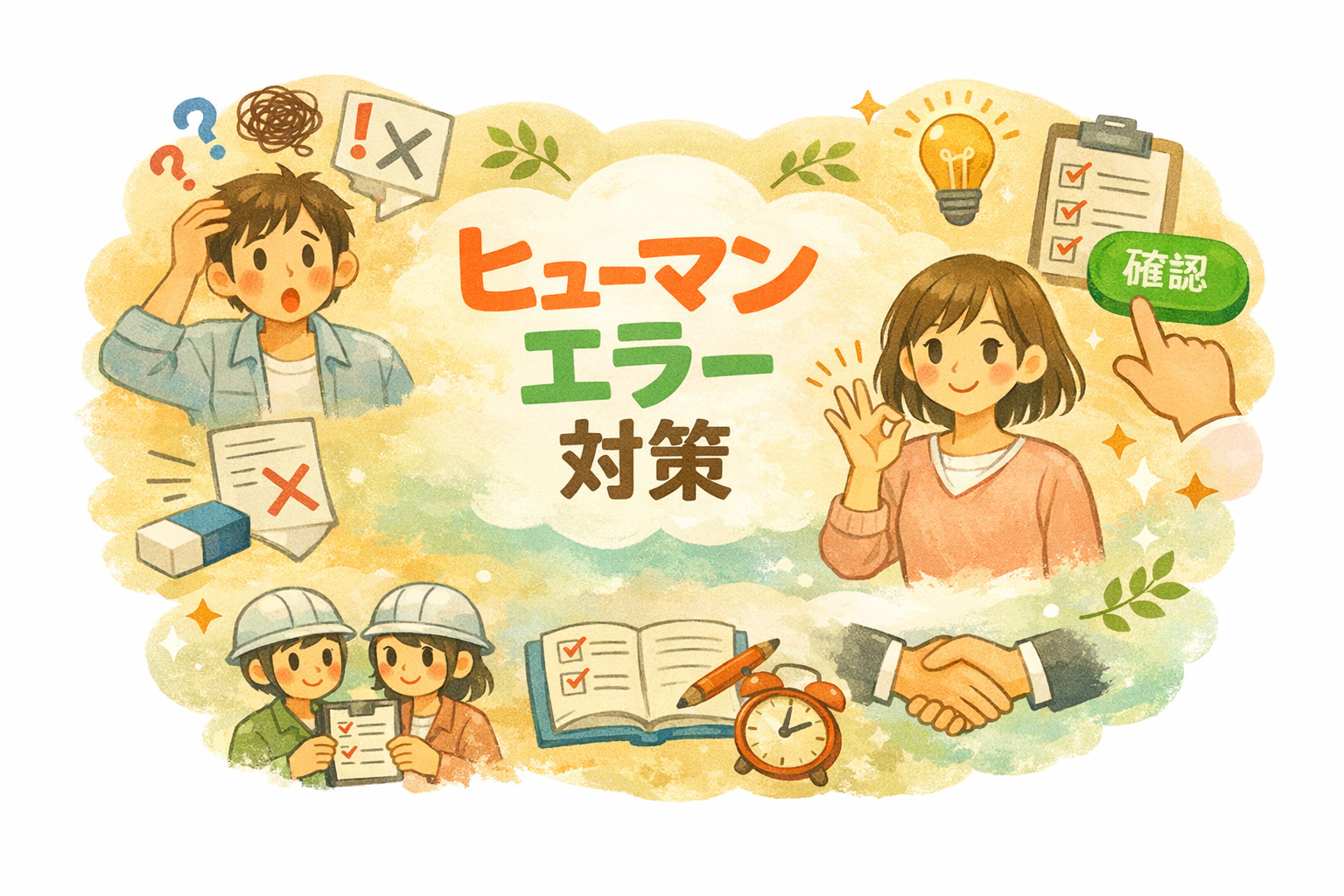 ヒューマンエラーの対策をまとめた記事。