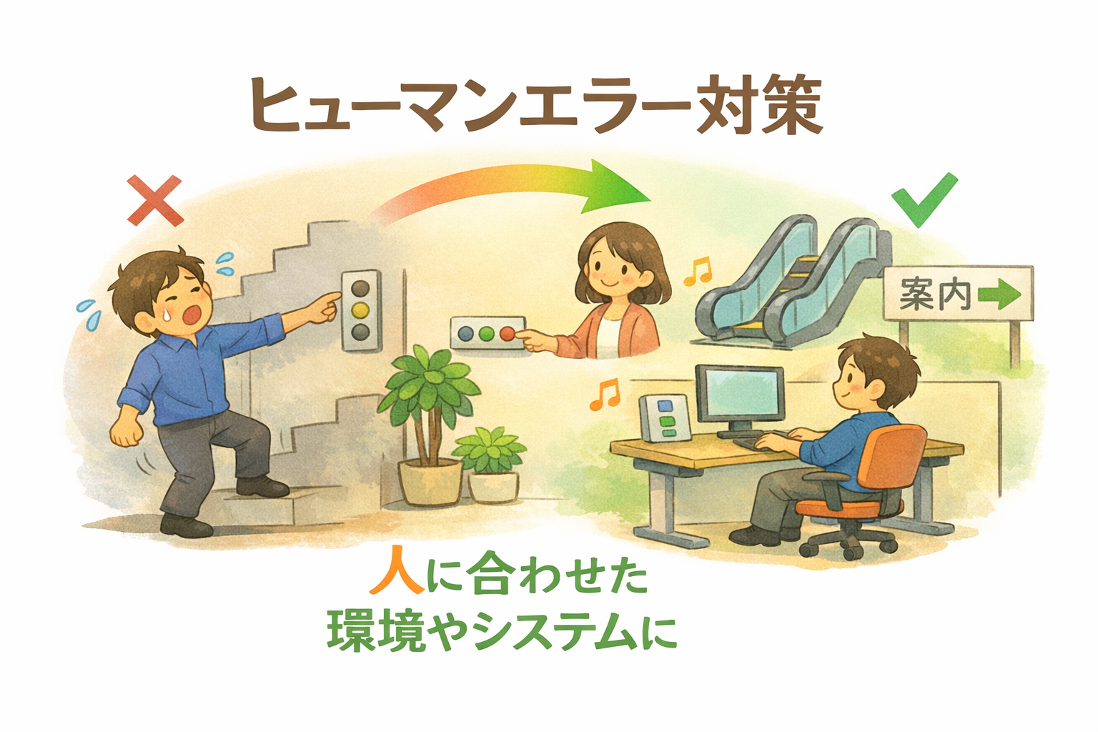 身体的特性よるヒューマンエラーの対策